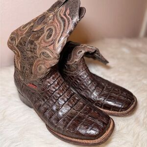 Alba Dark Brown Leather Boots